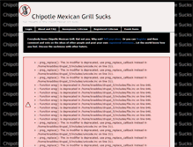Tablet Screenshot of chipotlesucks.com